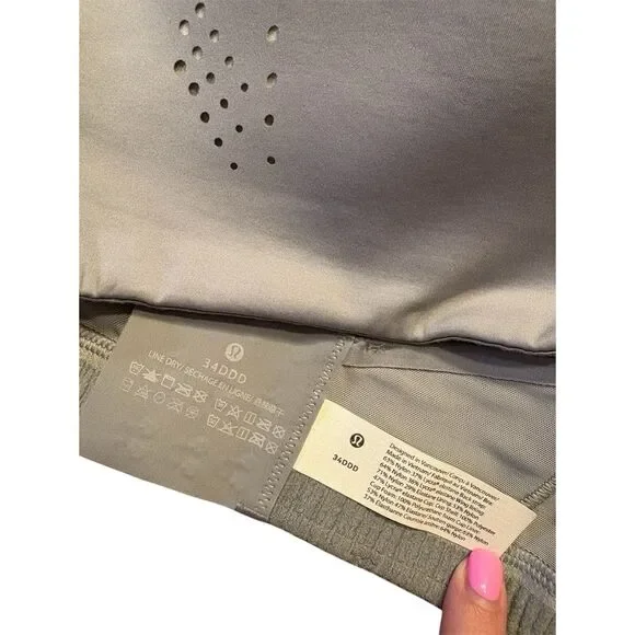 Lululemon AirSupport Bra *High Support rhino grey/vapor